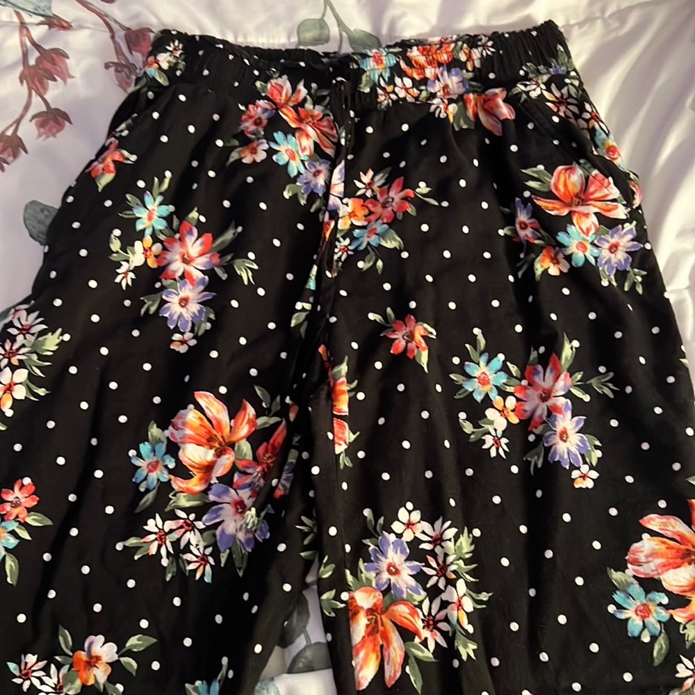 Joe B Floral Summer Flowy Pants | Size S